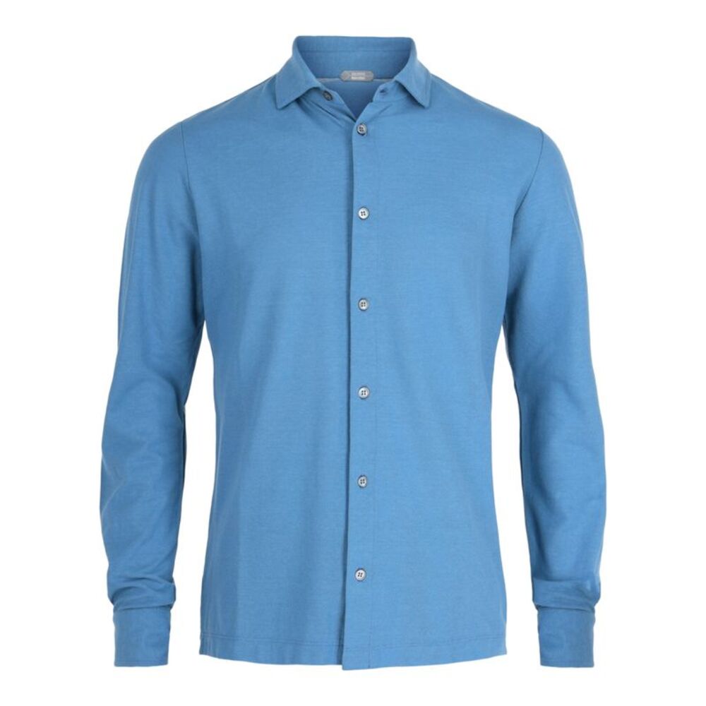Slowear Zanone Ice Cotton Slim-Fit Top Blue Mens